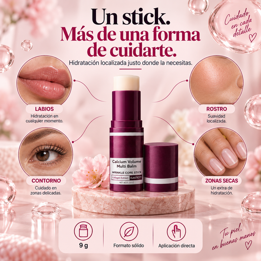 Stick Hidratante Multibálsamo 9g | Labios + Rostro + Piel Seca — Cuidado Todo en Uno